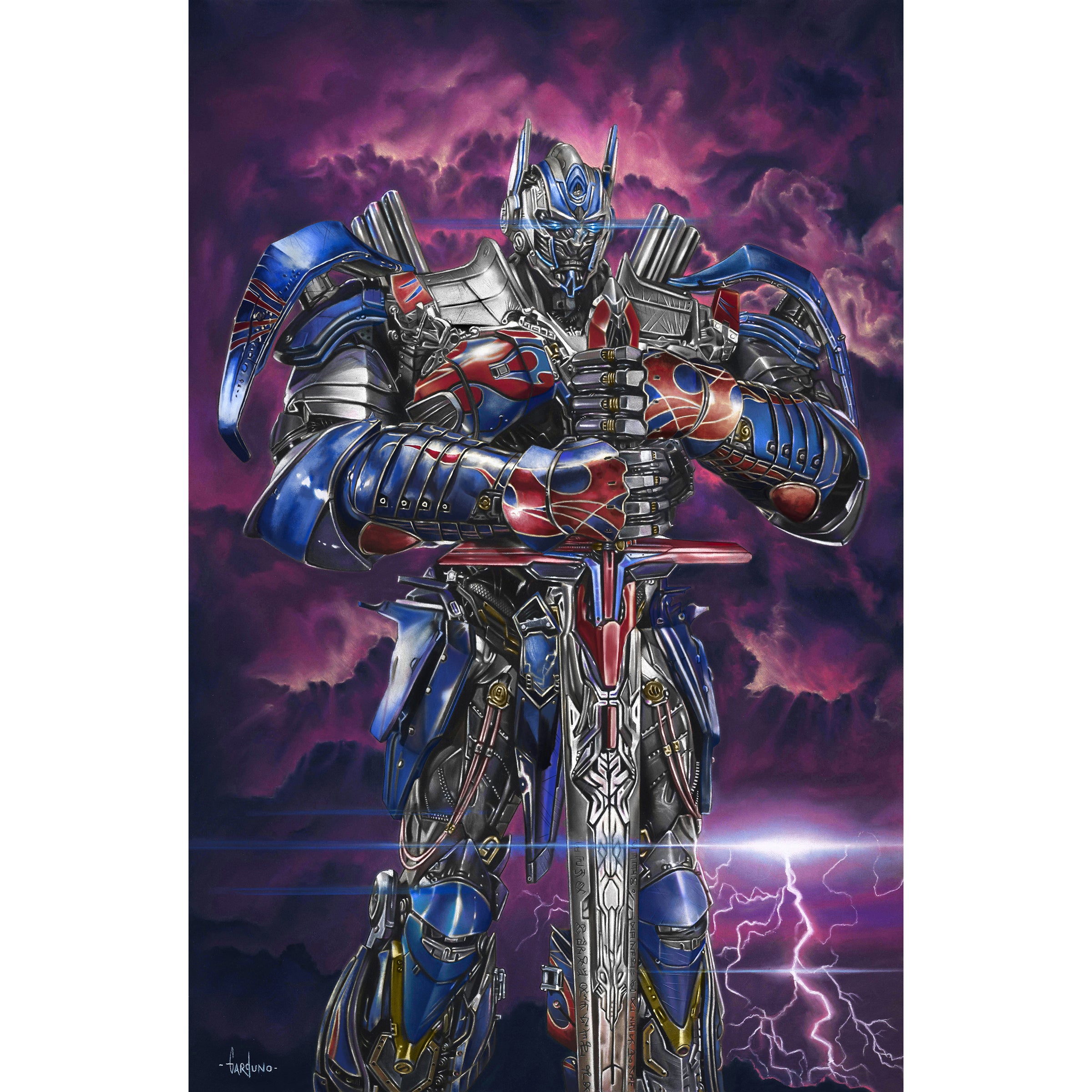 God Commander Commander of the Gods Museum Rag Art Print | – Victor Garduno Art